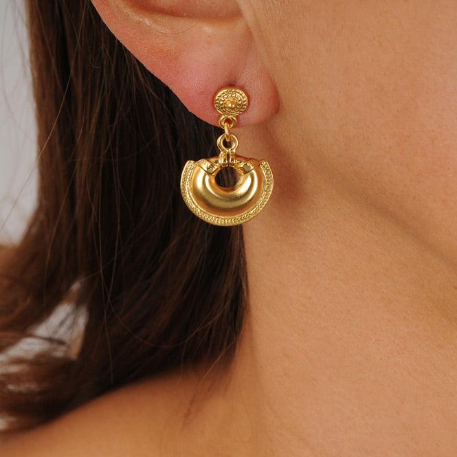 Arete Nariguera de una Trenza Quimbaya - Blumart