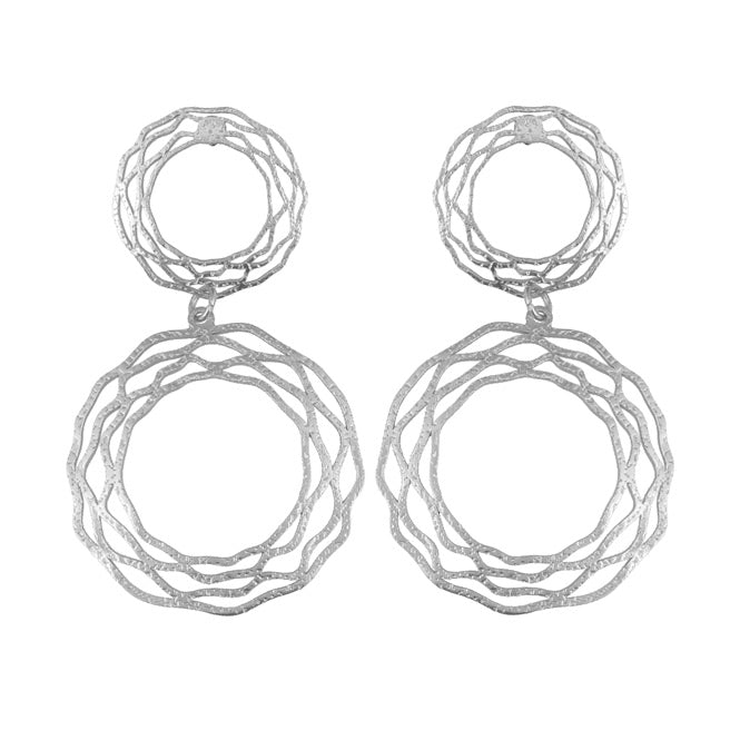 Arete Nido Doble BLUMART Alas del Alma Baño en plata