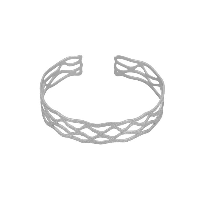 Brazalete Nido Plateado  Alas del Alma