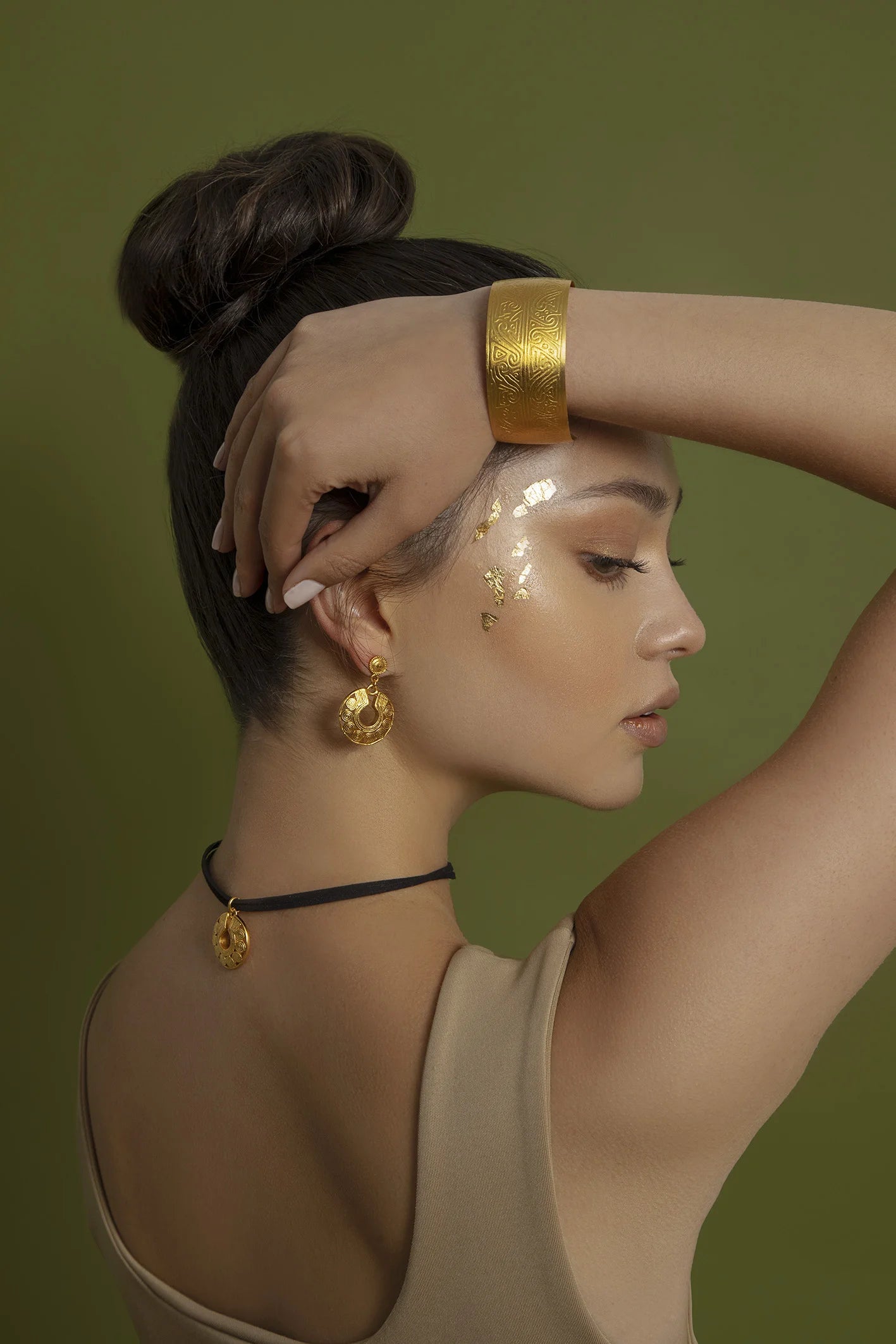 Arete Nariguera de Círculos Quimbaya