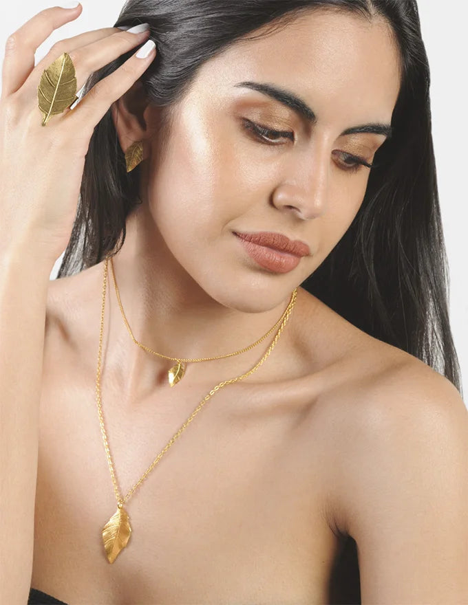 Cadena Y Dije Hoja Edén