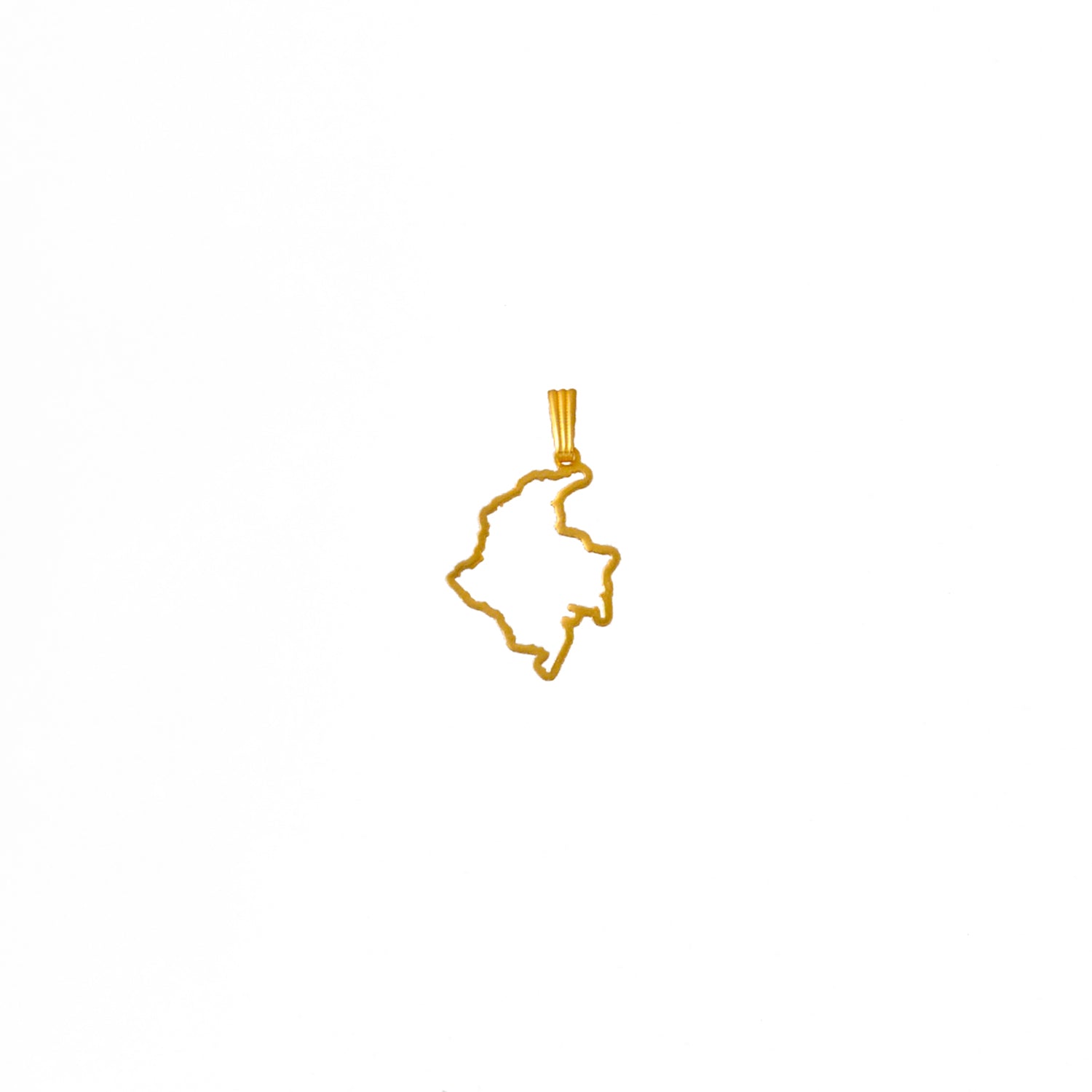 Dije silueta mapa de Colombia