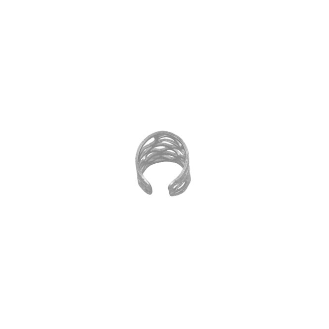 Ear Cuff Nido Plateado Atras Alas del Alma