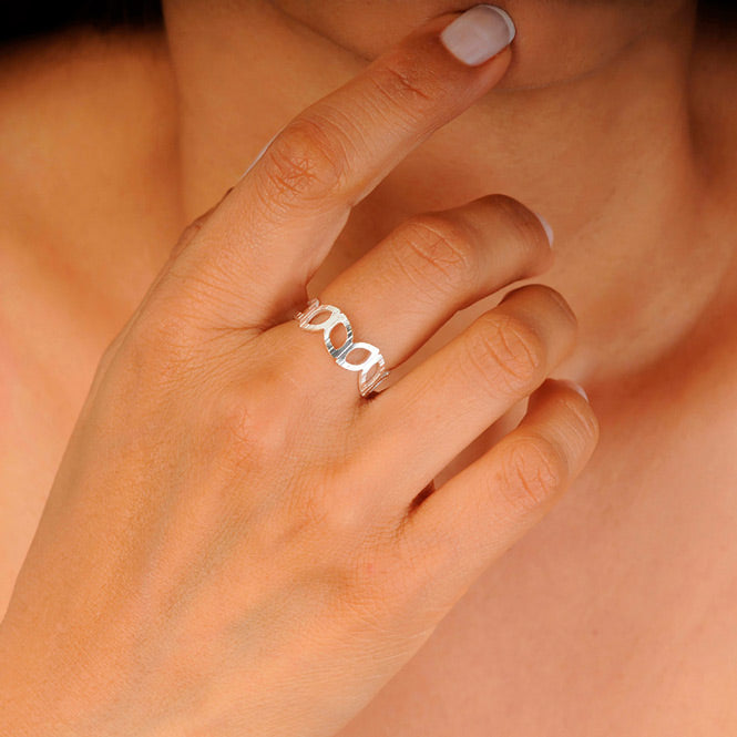 Argolla Fiji plateada