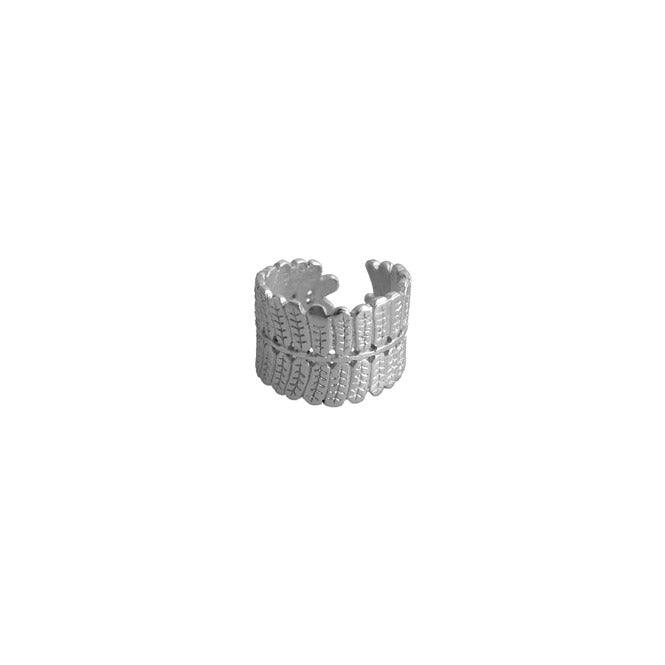 Anillo hoja Dividivi, Brillo Guajiro - Blumart