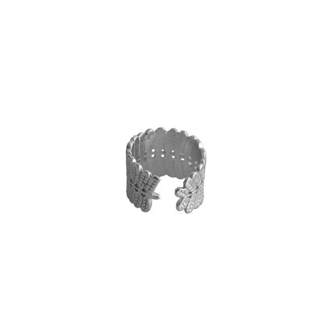 Anillo hoja Dividivi, Brillo Guajiro - Blumart