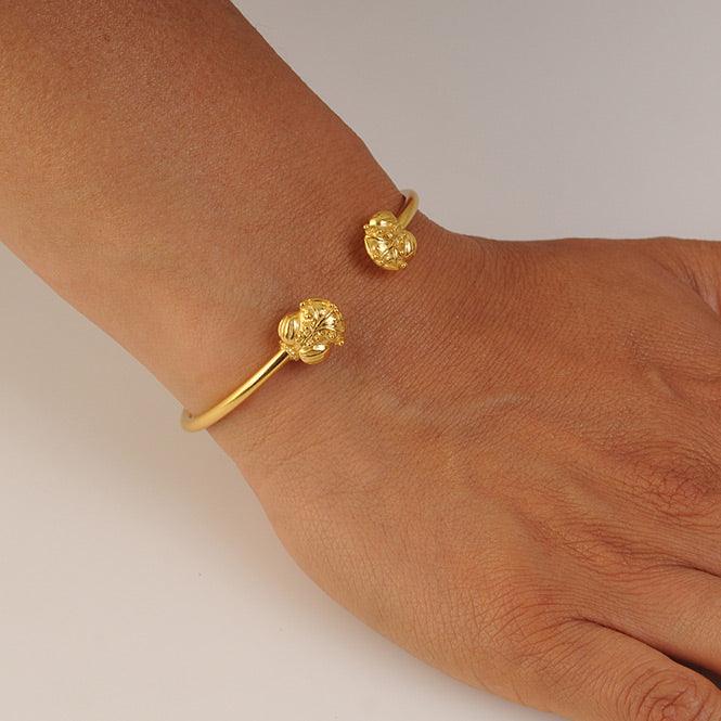 Pulsera de Aro Rana de Bolas Tairona - Blumart