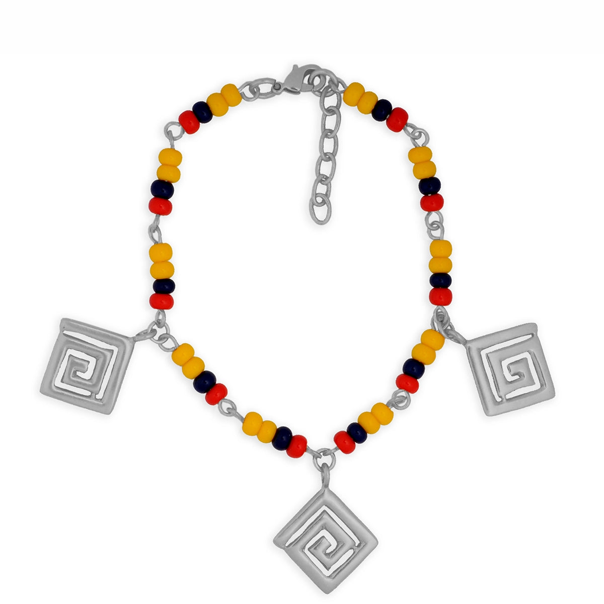 Pulsera Colombia en chaquira checa decoración típica Calima