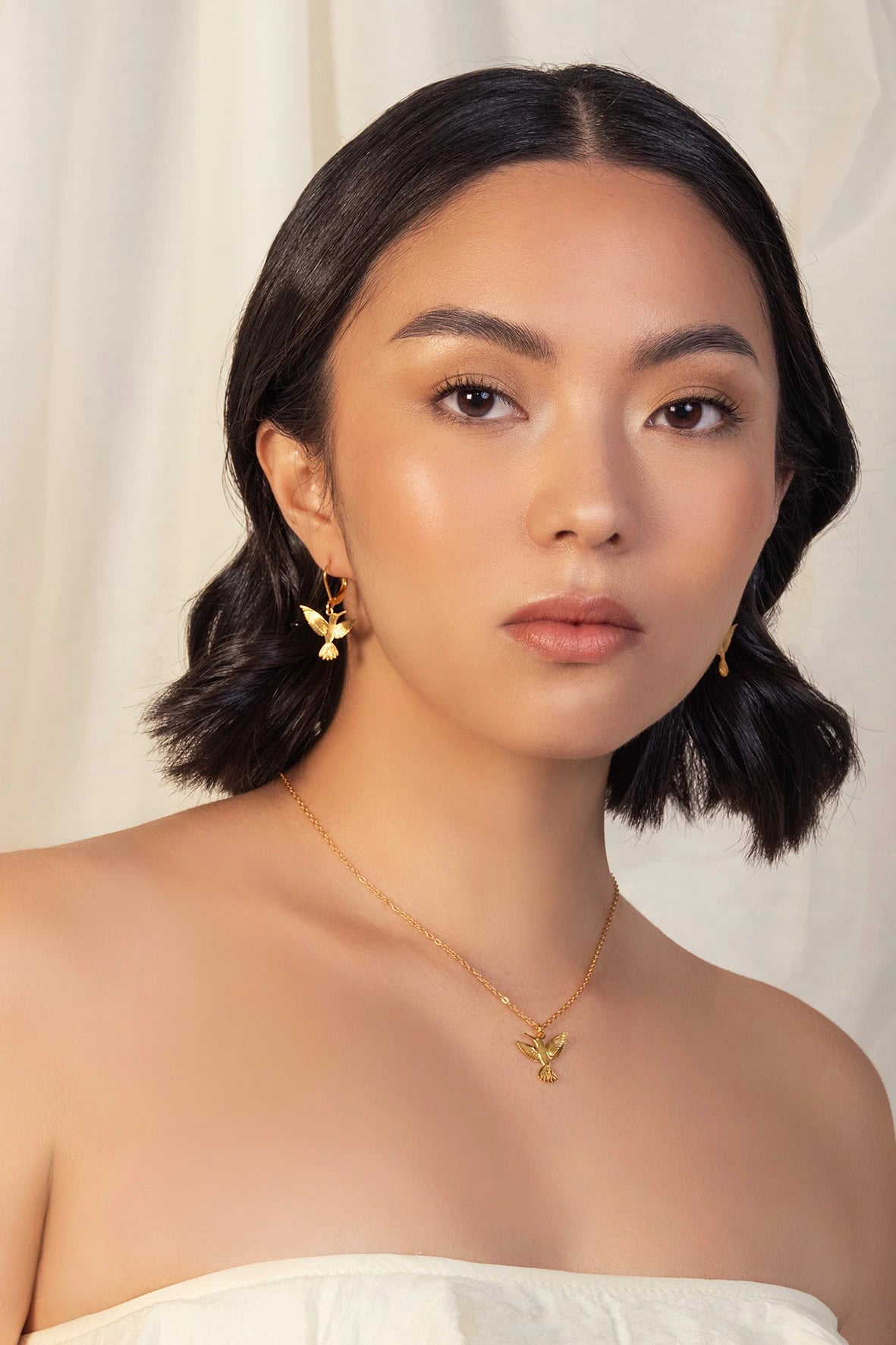 Set Cadena Colibri en Vuelo Alas del Alma