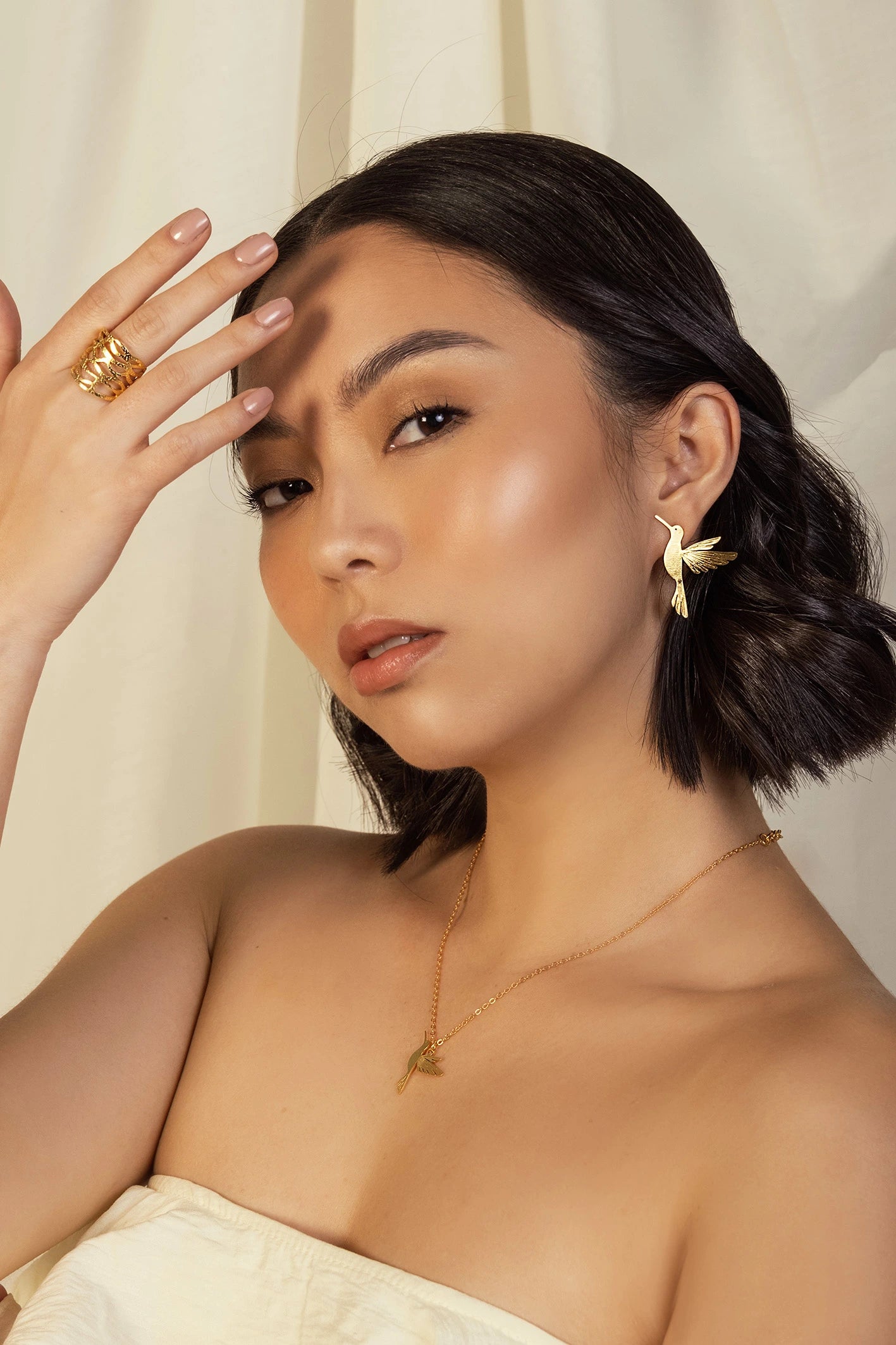 Set Aretes Colibri Alas del Alma