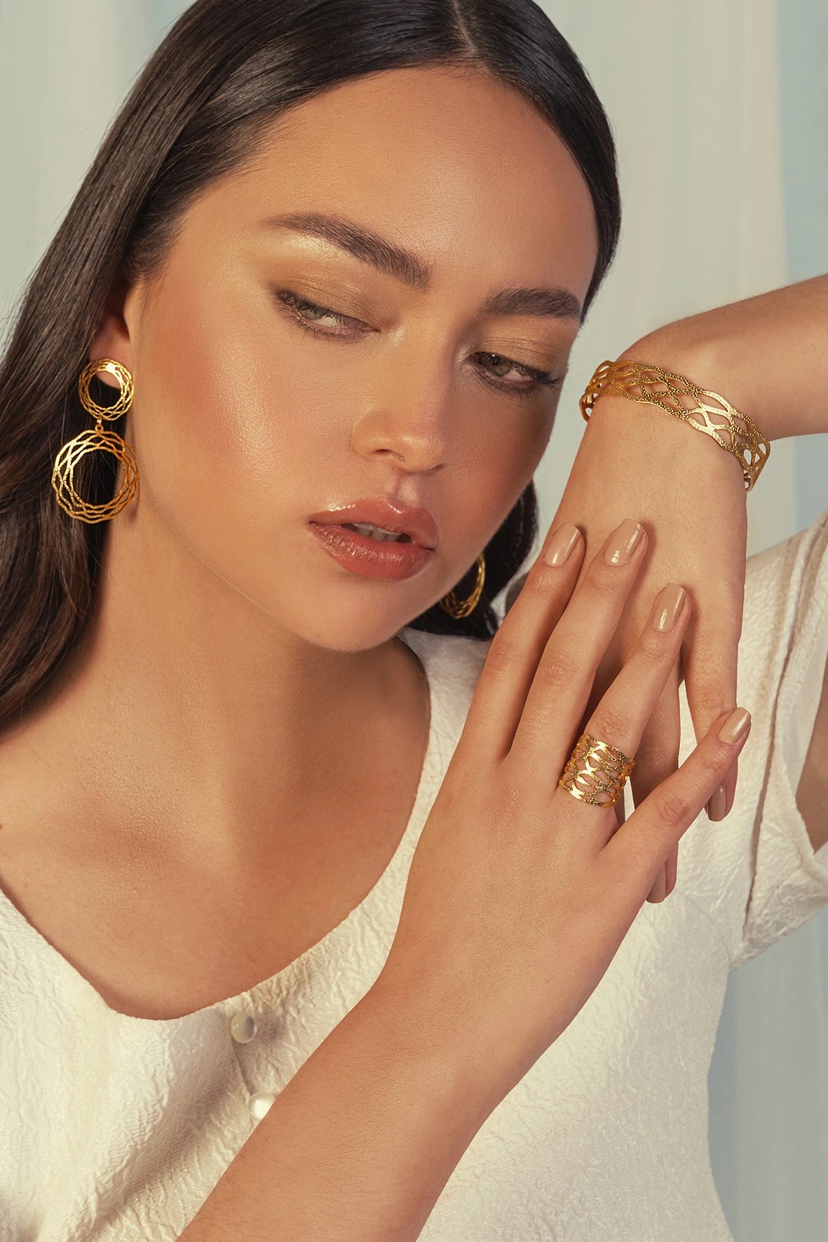 Set Completo Nido Doble BLUMART Alas del Alma Baño Oro y Plata