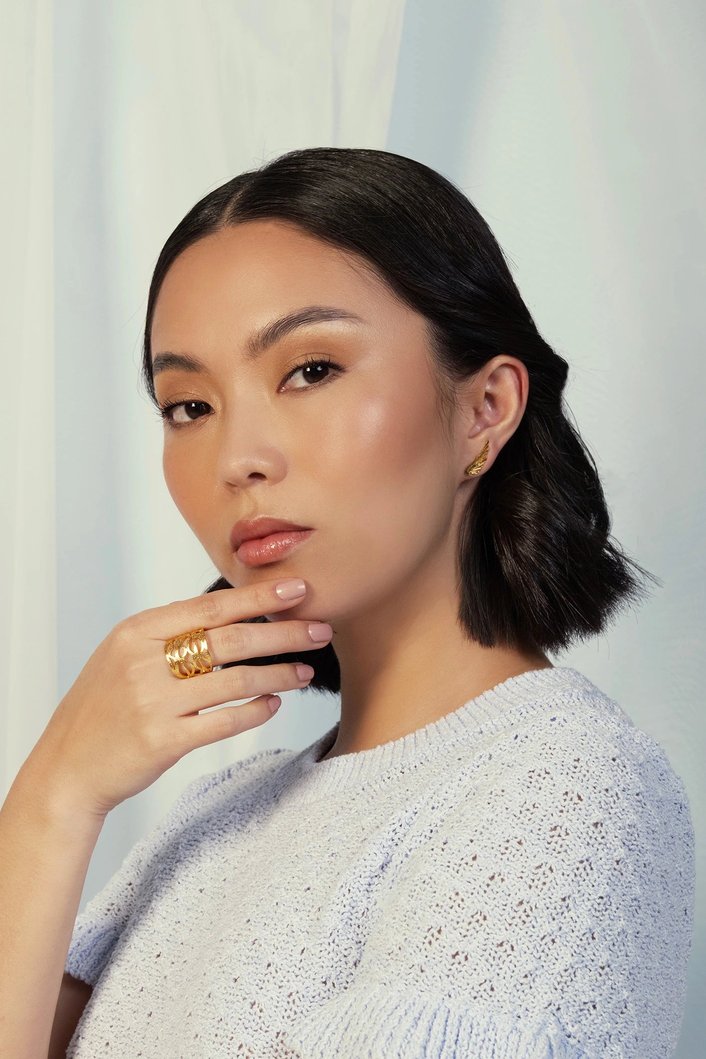 Ear Cuff y Arete Alas del Alma