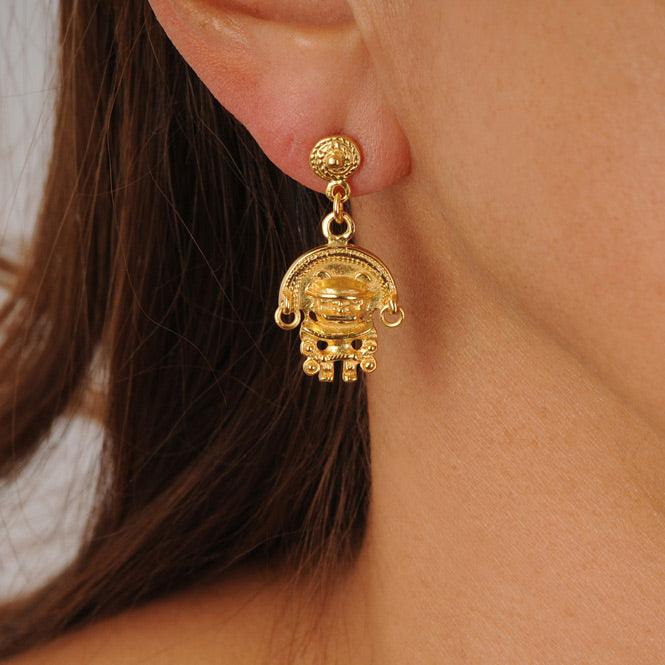 Arete Zoomorfo con Aretes Tairona - Blumart