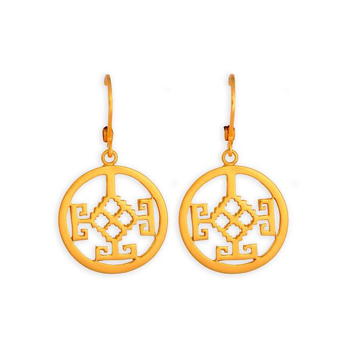 Arete Colgante Martillado Nariño - Blumart