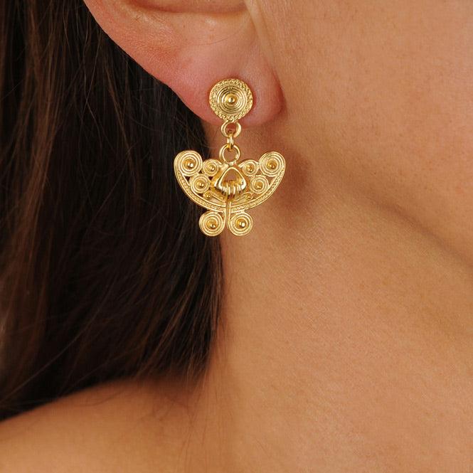 Arete Nariguera Mariposa Tairona - Blumart