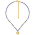 Collar cristal checo mini azul y dije decoración Calima - Blumart