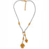 Collar Cuero Negro Corbata dos Dijes Pequeños Zoomorfo con Aretes Tairona - Blumart