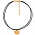 Collar Choker Negro y Dije Pequeño Nariguera Semilunar Tairona - Blumart