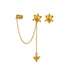 Ear cuff y arete Vuelo de Vida dorado - Blumart