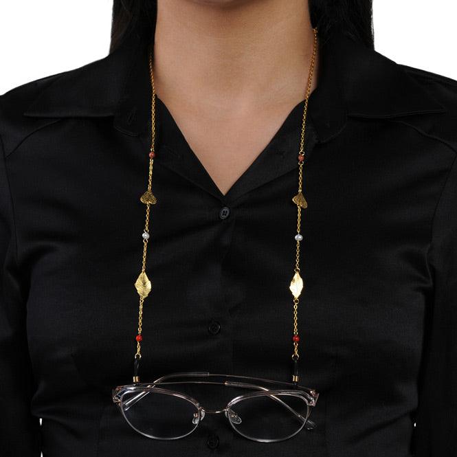 Portagafas Collar Hoja Y Corazón Edén - Blumart