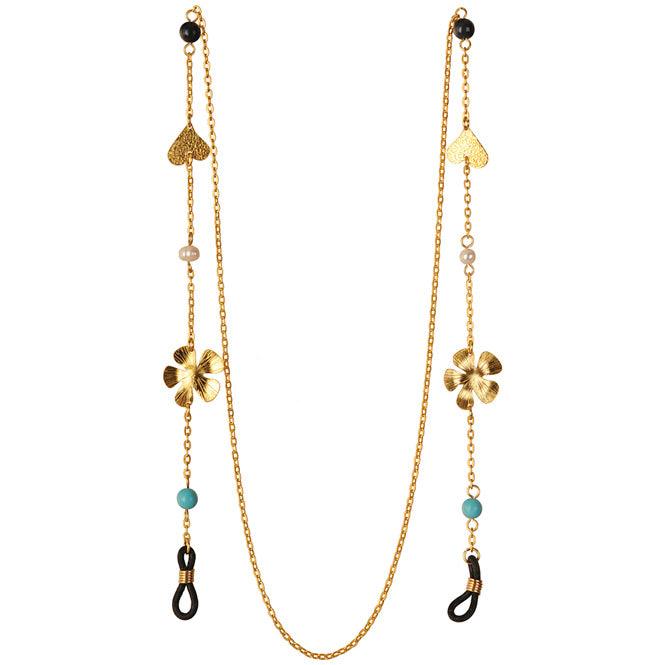 Portagafas Collar Flor Y Corazón Edén - Blumart
