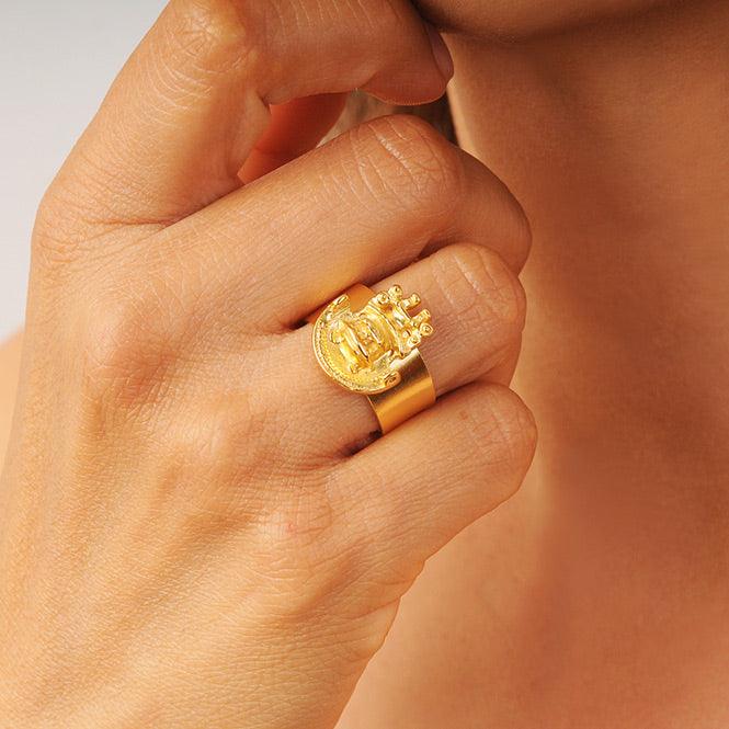Anillo Zoomorfo con Aretes Tairona - Blumart