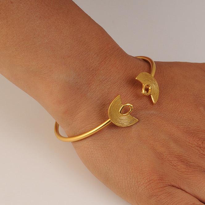Pulsera de Aro Nariguera Filigrana Lisa Sinú - Blumart