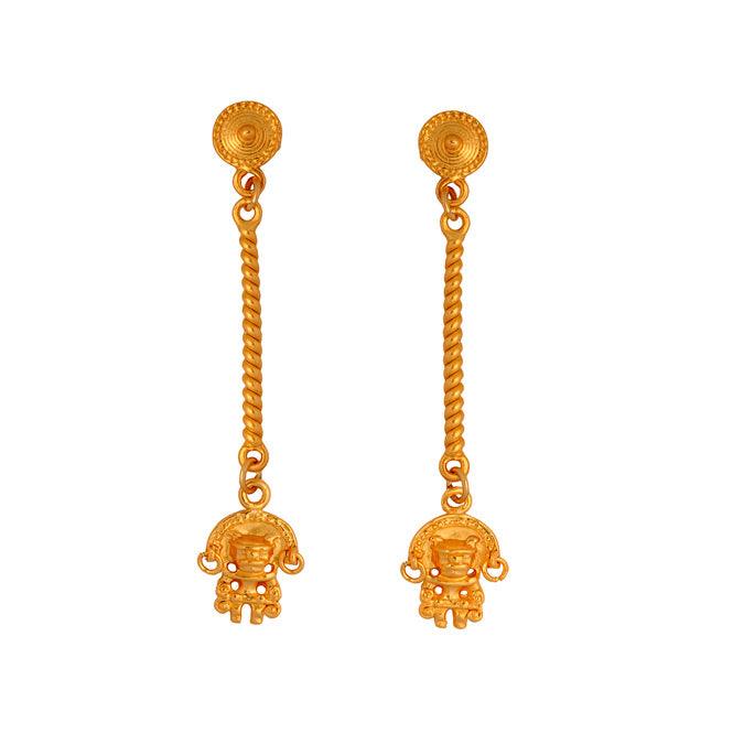 Arete Largo Zoomorfo con Aretes Tairona - Blumart