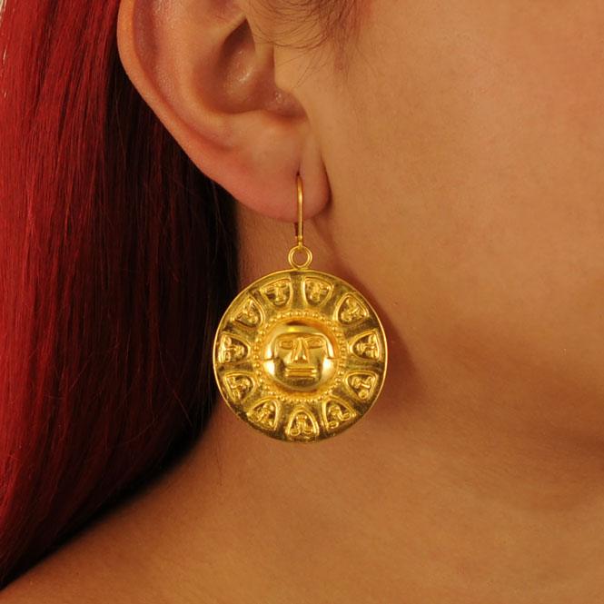 Arete pectoral de trece caras Nariño - Blumart