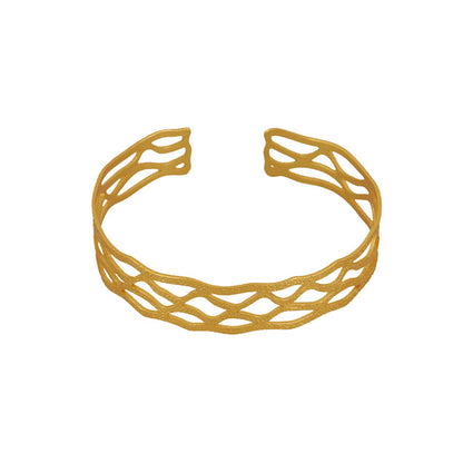 Brazalete Nido Plateado Alas del Alma