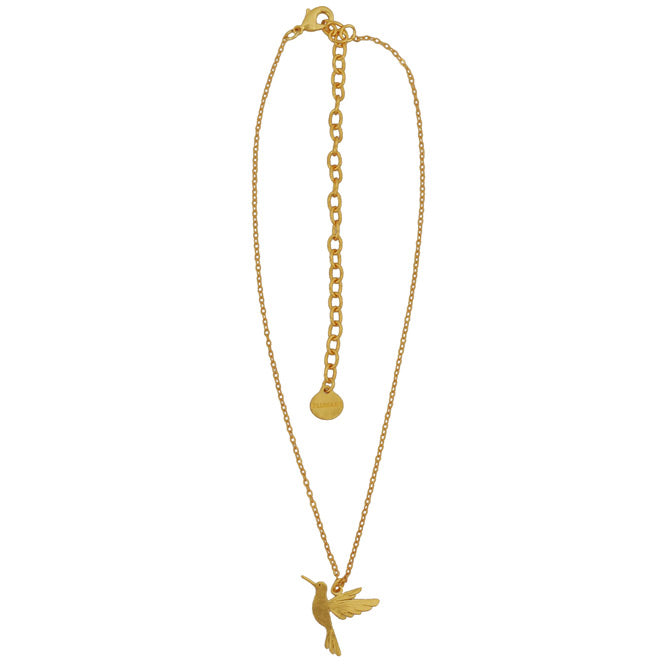 Cadena Colibri Dorado Alas del Alma