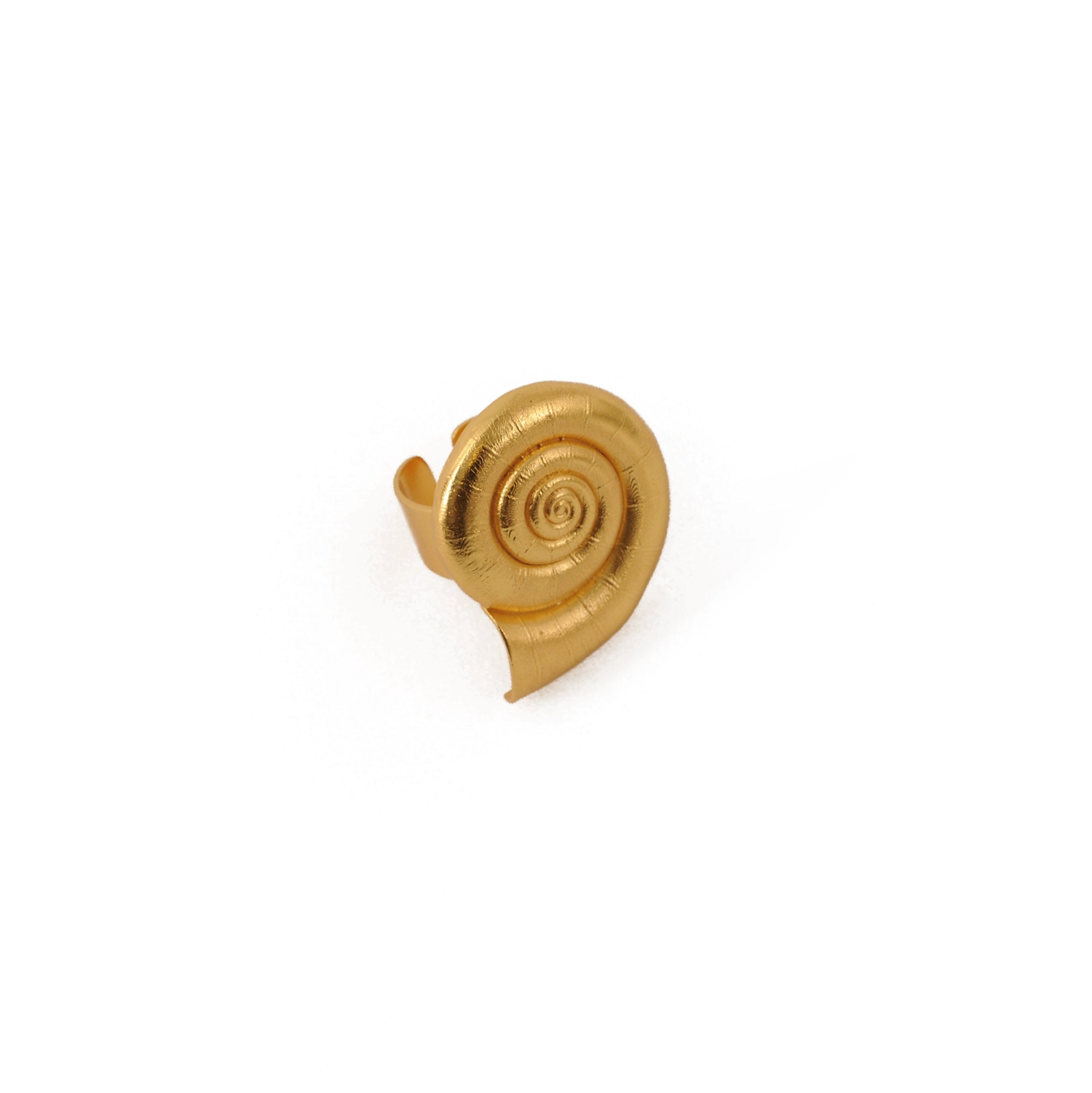 Anillo caracol Refugio dorado