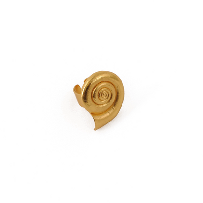Anillo caracol Refugio dorado