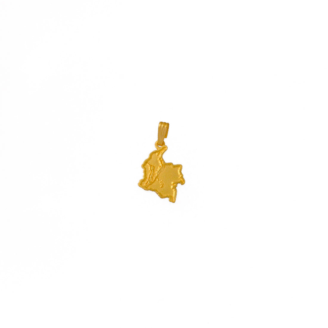 Dije mapa de Colombia con relieve