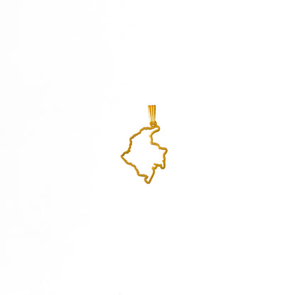 Dije silueta mapa de Colombia