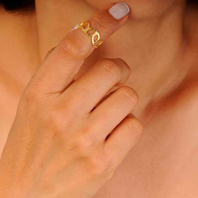 Anillo falange Fiji dorado
