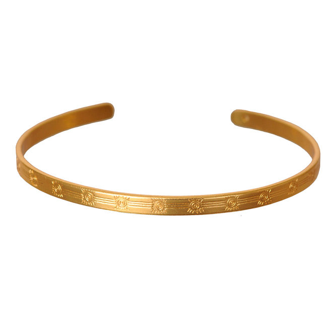 Brazalete delgado soles dorado