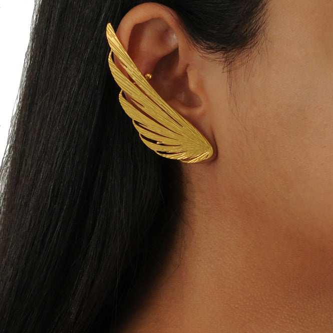 Ear Cuff y Arete Alas del Alma