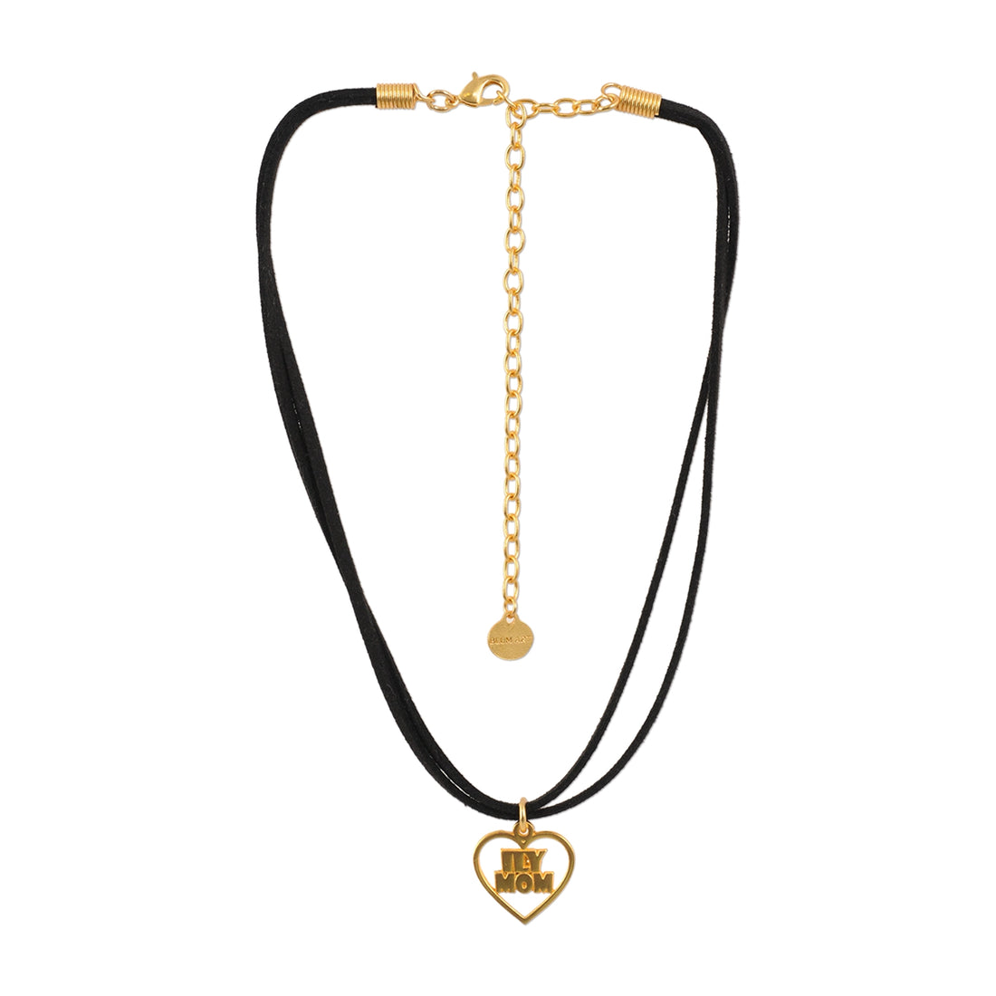 Collar cuero ILY mom