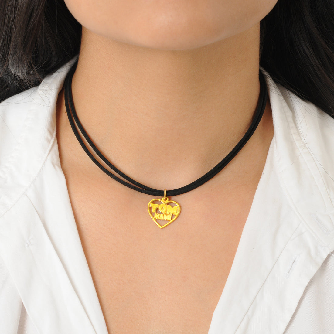 Collar cuero TQM mami