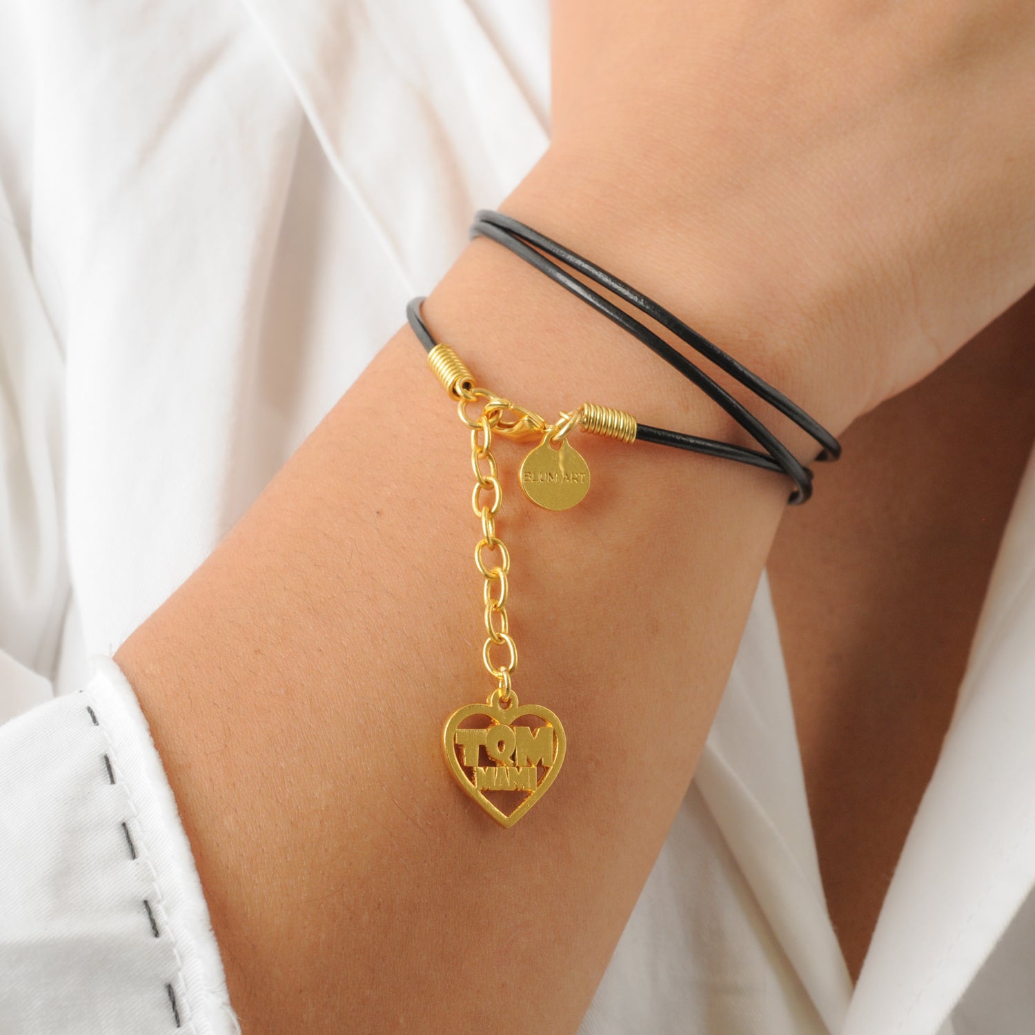Pulsera cuero TQM mami