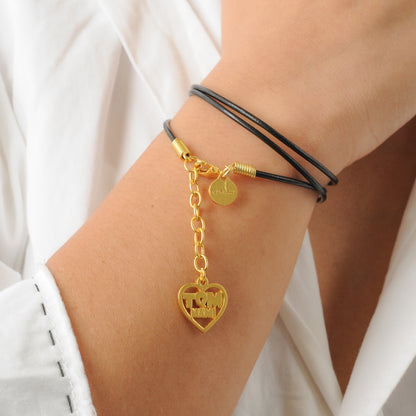 Pulsera cuero TQM mami