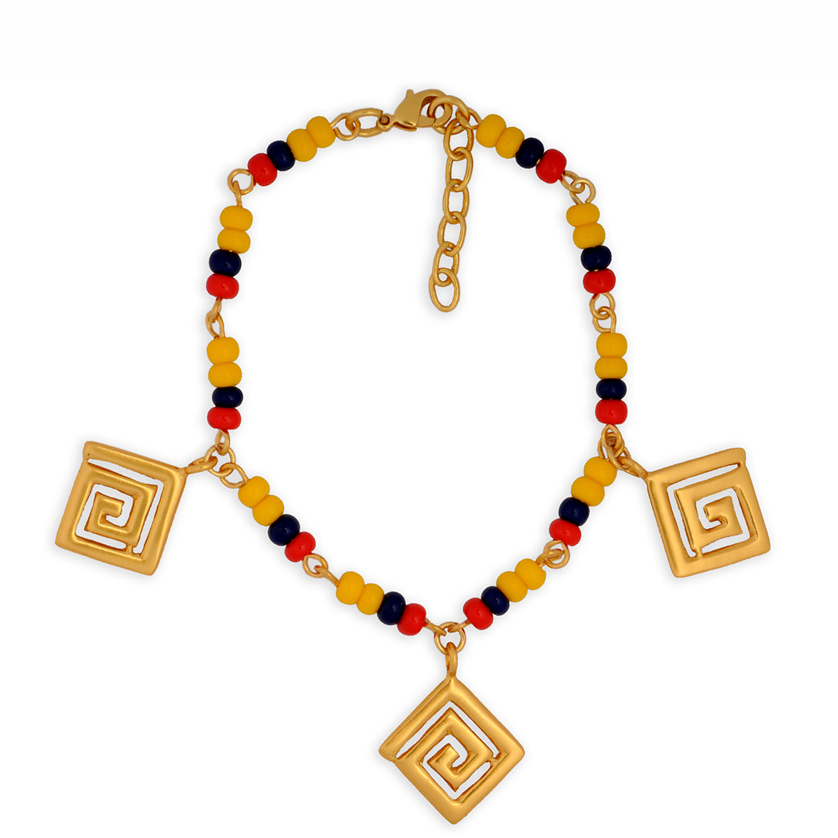 Pulsera Colombia en chaquira checa decoración típica Calima
