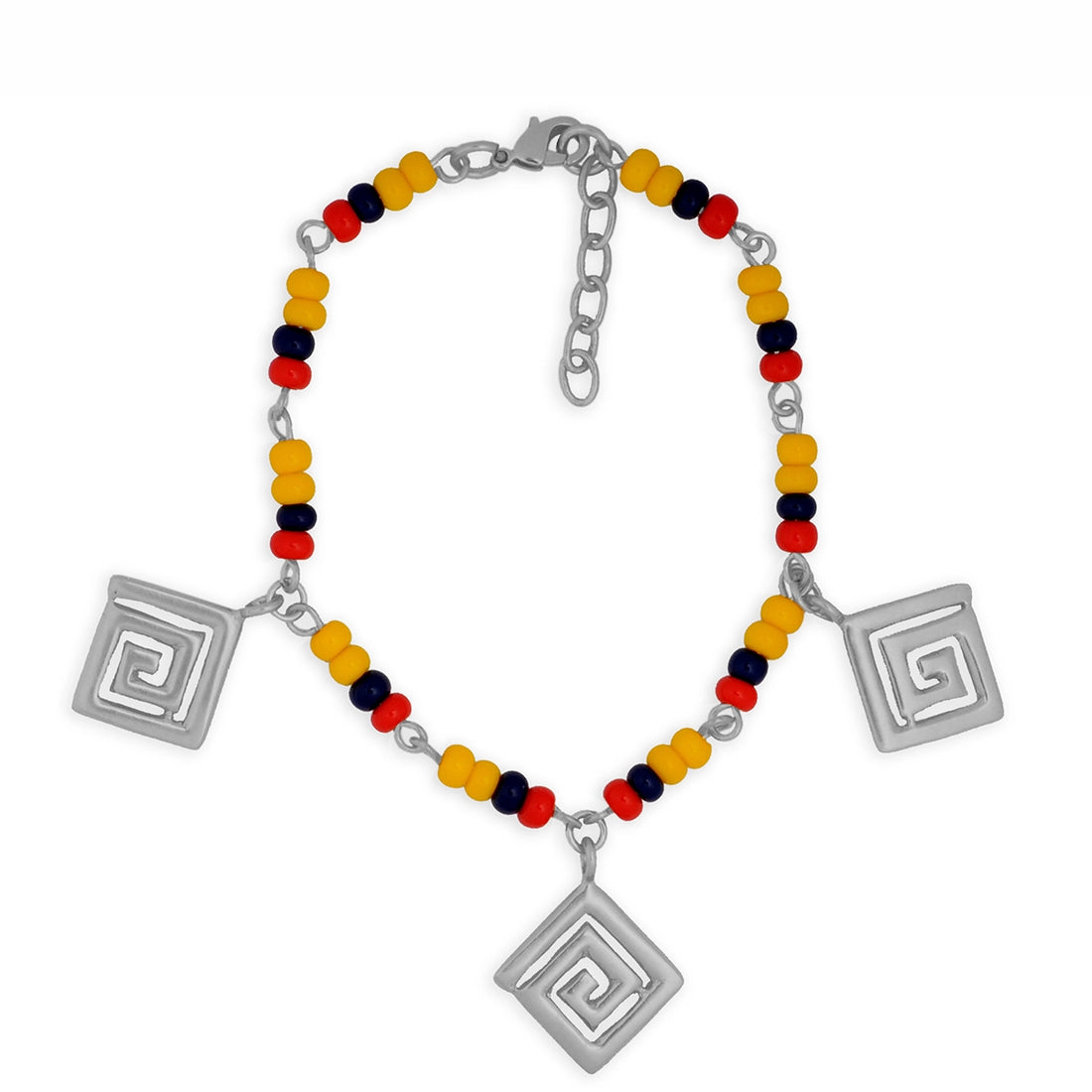 Pulsera Colombia en chaquira checa decoración típica Calima