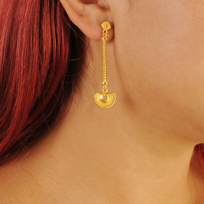 Arete Largo Nariguera Semilunar Tairona - Blumart