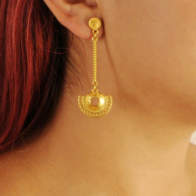 Arete Largo Nariguera Semilunar Tairona - Blumart