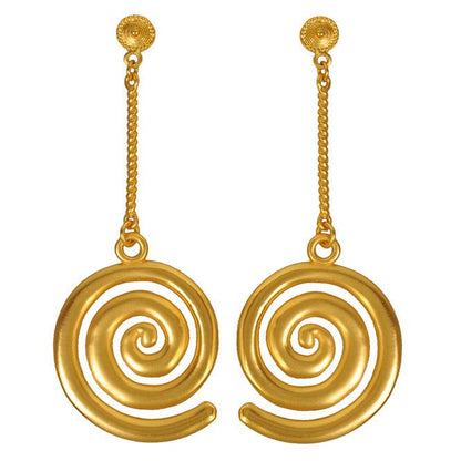 Arete Largo Espiral Quimbaya - Blumart