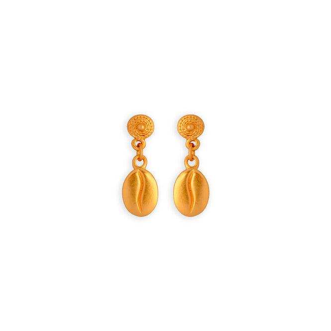 Arete Pequeño Grano de Café - Blumart