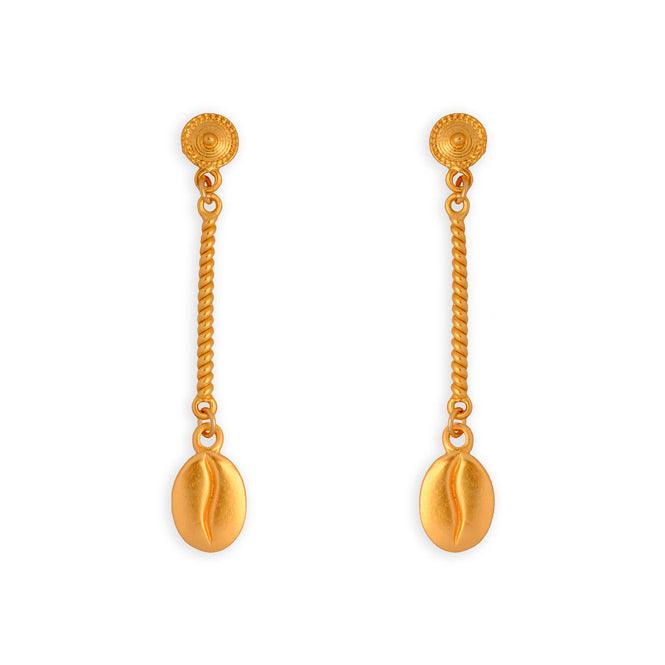 Arete Largo Grano de Café - Blumart