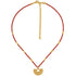 Collar cristal checo mini rojo y dije nariguera filigrana doble Sinú - Blumart